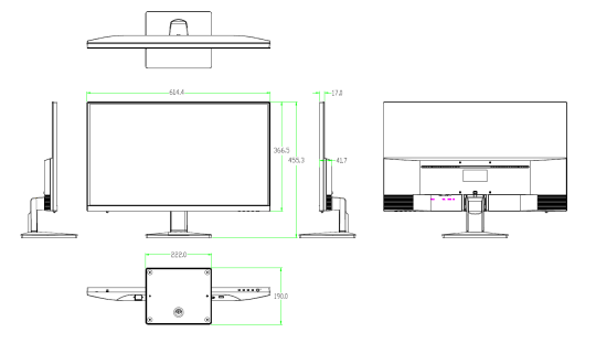 Official Dahua Distributor, Dahua - LM27-L200 - 27 Full-HD Monitor